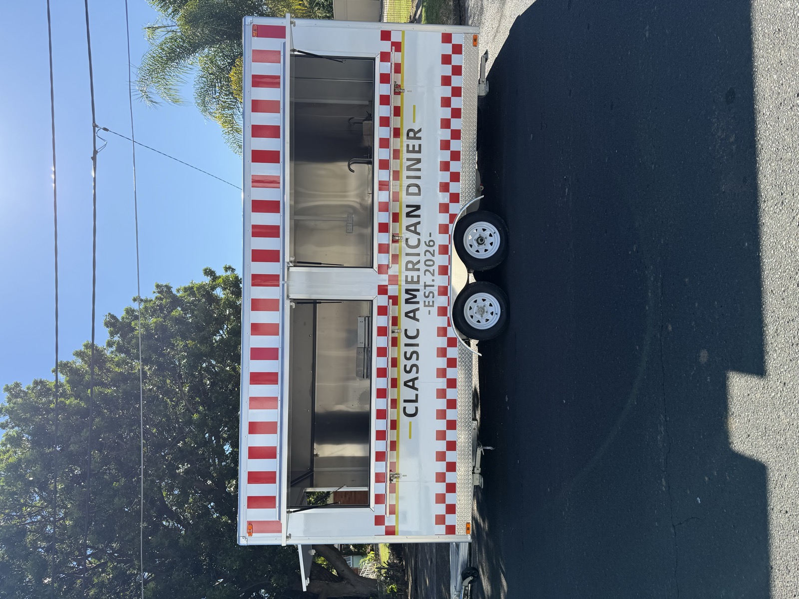 Custom timber-look trailer